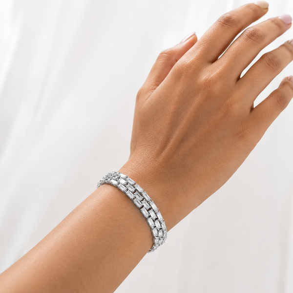 Silver Starlight Crystal Bracelet