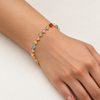 Pastel Heart Crystal Bracelet