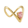 Pink Drop V Ring