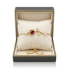 Ruby Tulip Bracelet ~ Adjustable