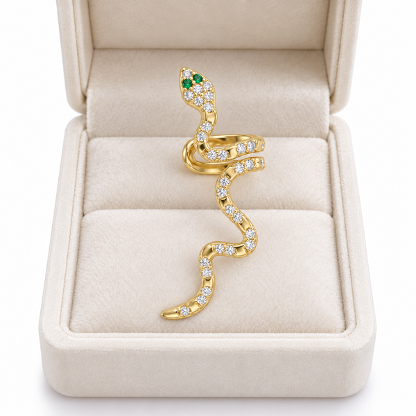 Studded Snake Ear Cuff