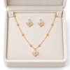 Tulip Necklace With Earrings