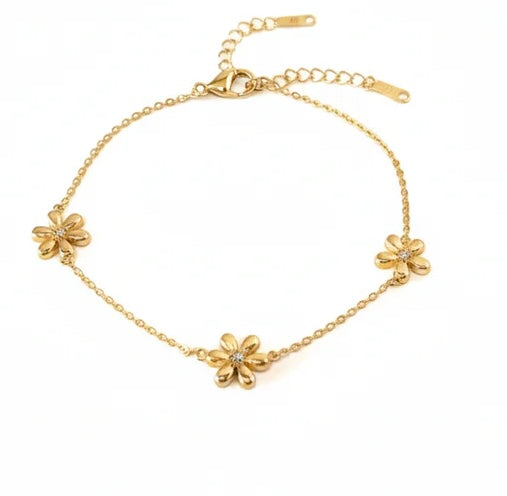 Daisy Orbit Chain Bracelet