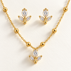 Tulip Necklace With Earrings