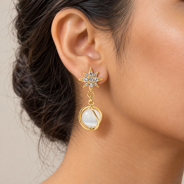 Crystal Star Earrings