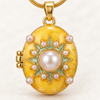 Whimsical Yellow Picture Pendent