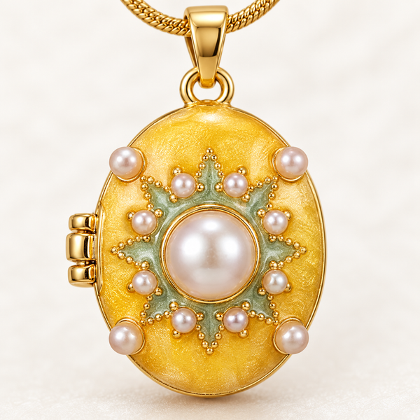 Whimsical Yellow Picture Pendent