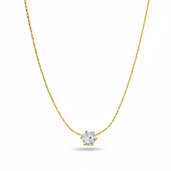 Delicate Diamond Studded Necklace