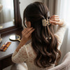Pearl Studded Hair Claw hair claw clip shown with Fix My Hairs gift packaging