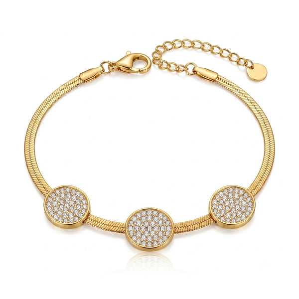 Studded Disc Bracelet