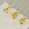 Viral Gold Bubble Letters Necklace