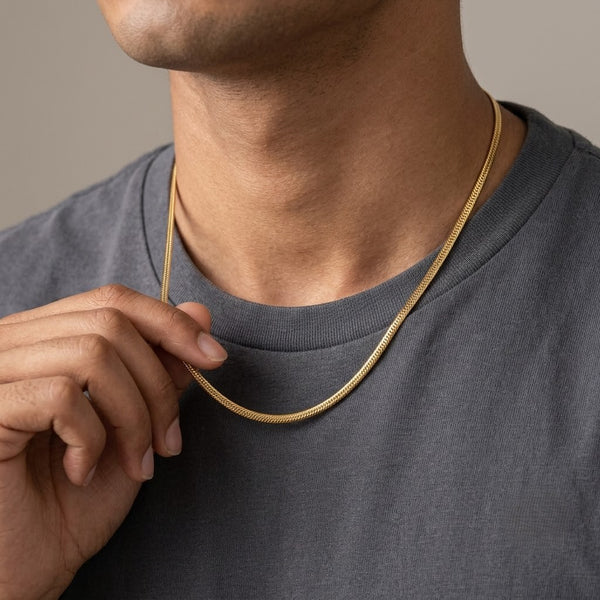 Round Snake Men's Chain
