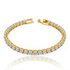 Cluster Crystal Tennis Bracelet