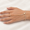 Studded Snake Hand Chain