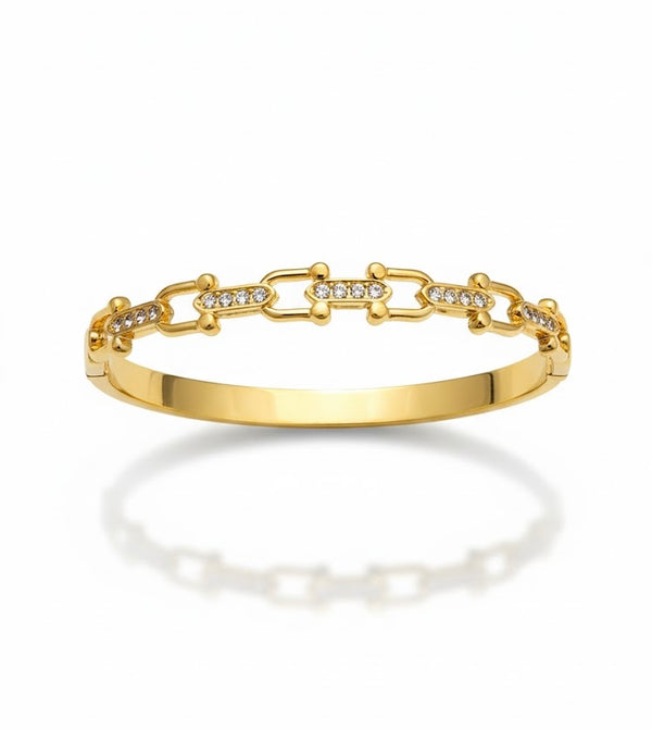 Link Stud Luxe Bangle
