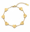 Gold heart Bracelet