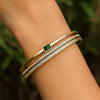 Emerald Stack Bangle