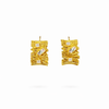 Woody Crystal Stud Earrings