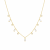 Zircon Minimalist Rectangular Chain Necklace