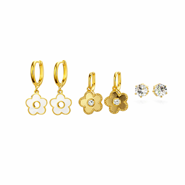 Flower Theme Earing Set