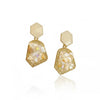 Crystal Yellow Dangler Earrings