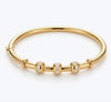 Solid Gold Studded Beads Bracelet