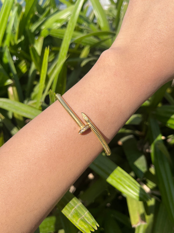 Lined Nail Bracelet