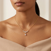 Crystal Cluster Drop Necklace