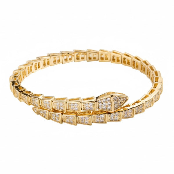 Diamond Wrap Serpent Bracelet