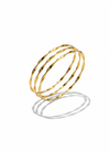 Minimal Twisted Thin Bangles- Set of 3