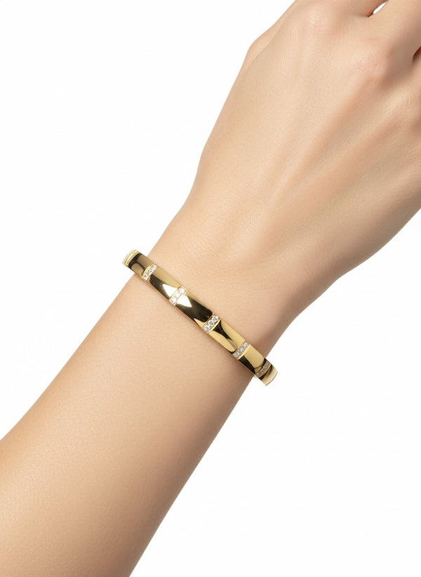 Gold Greek Pattern Bangle