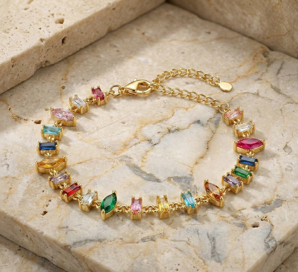 Candy Stone Chain Bracelet
