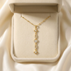 Studded Star Heart Y Necklace