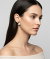 Double Heart Stud Earring