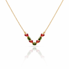 Emerald Tulip Necklace