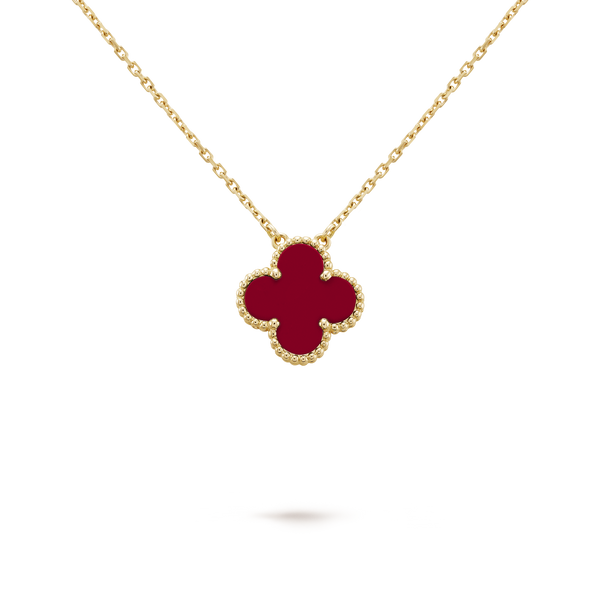Wine Clover Necklace