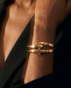 Crossed Lines Bangle Bracelets