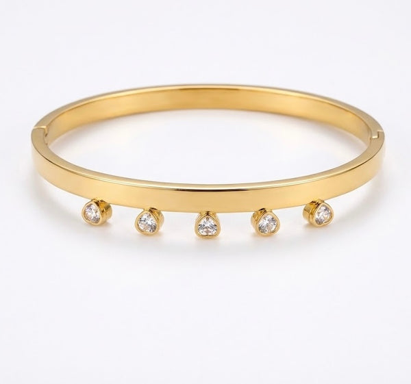 Solid Heart Tassel Bracelet