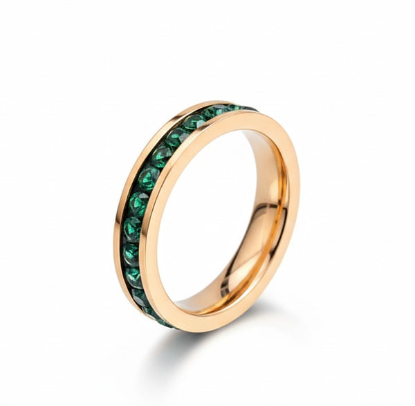 Green Slimline Ring