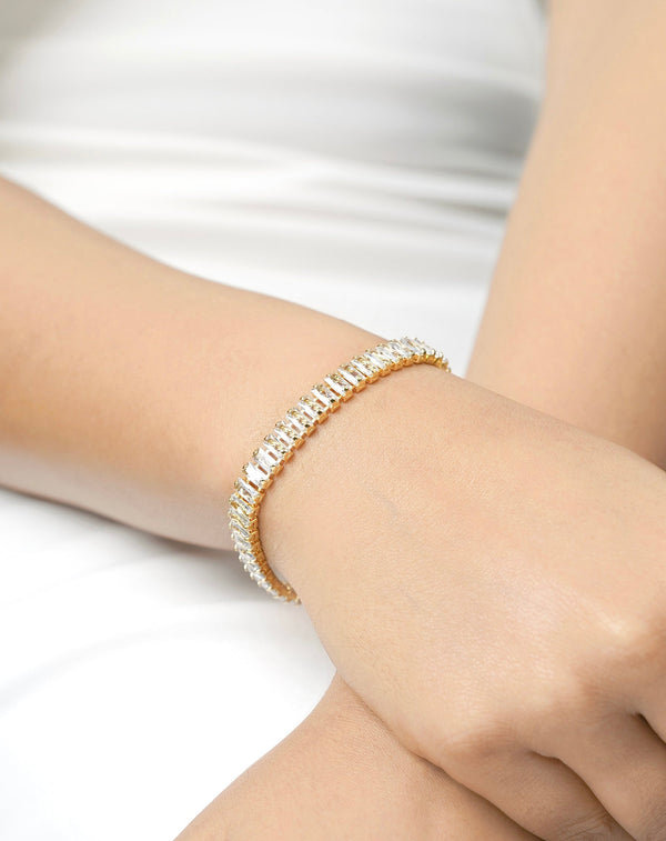 MEADOW BAGUETTE TENNIS BRACELET