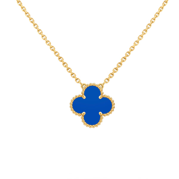 Blue cleef Neckalce