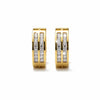 Studded Double Line Earrings
