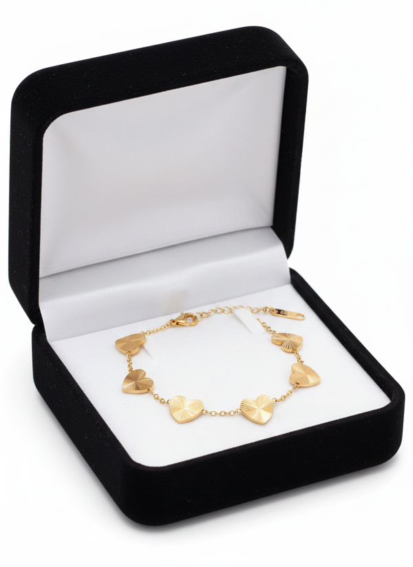 Gold heart Bracelet