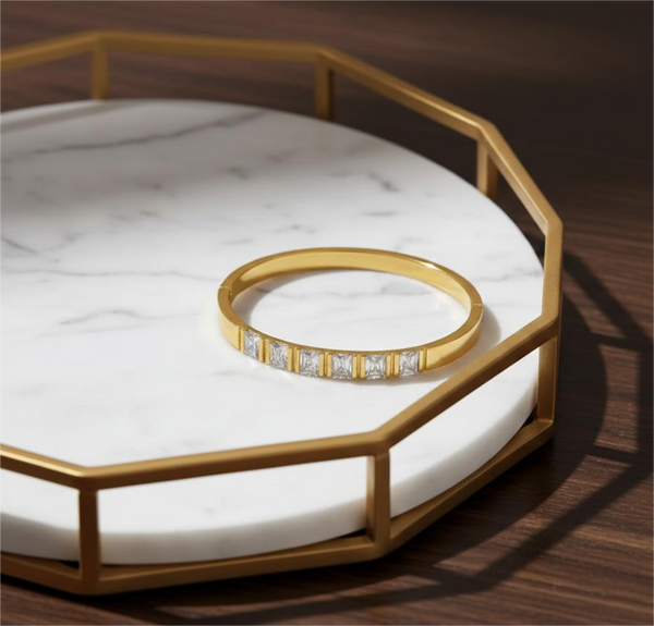 Crown Stone Stud Bracelet