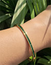 Emerald Slim Line Bracelet