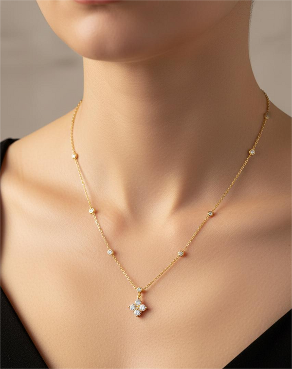 Elsa Studded Necklace