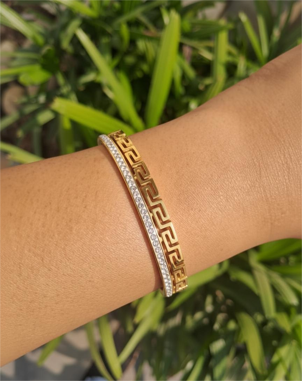 Maze Line Stud Bracelet