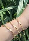 Minimal Twisted Thin Bangles- Set of 3