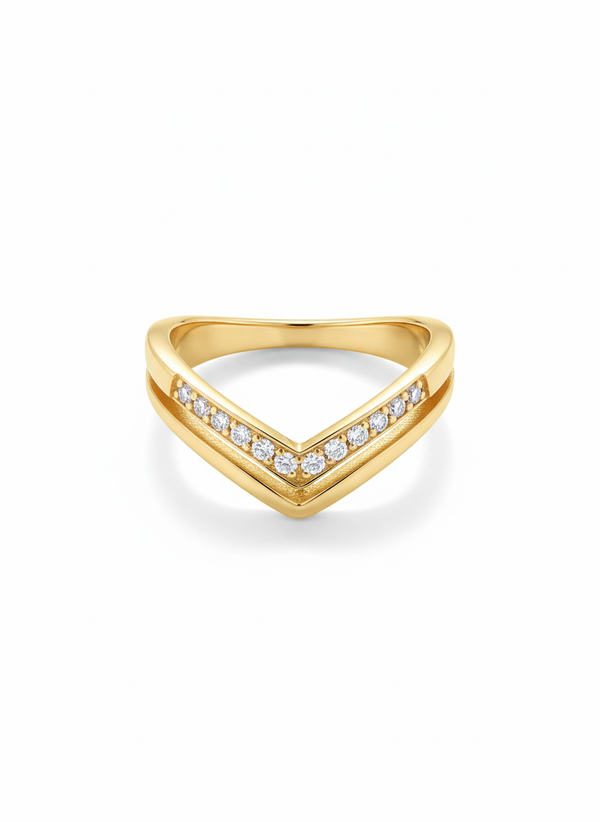 Starlit Curve Ring