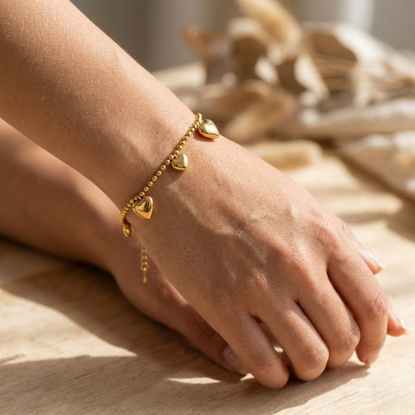 Heart Around Chain Bracelet
